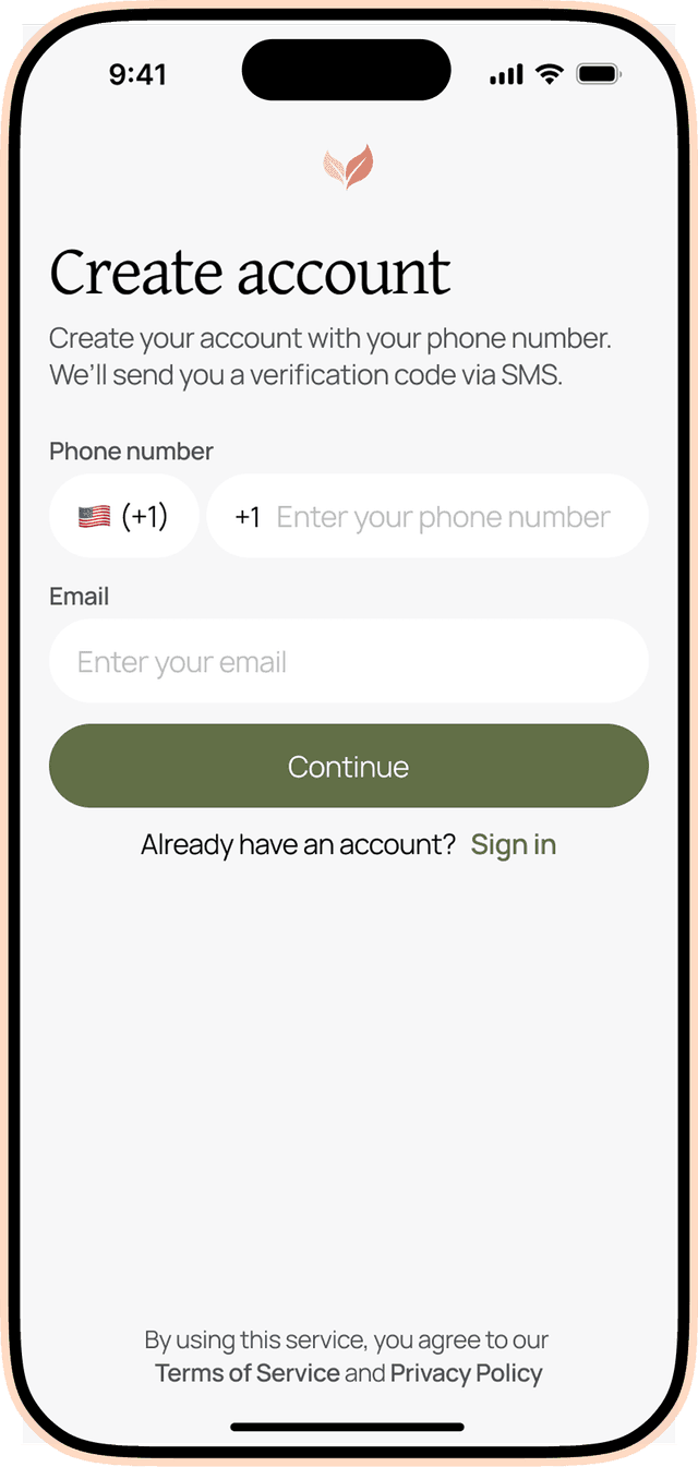 Sign up